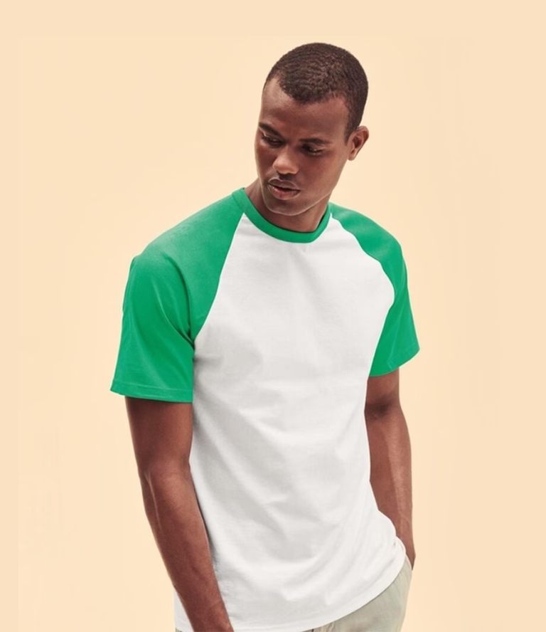 Fruit of the Loom F61026 - Baseball Short Sleeved T-Shirt