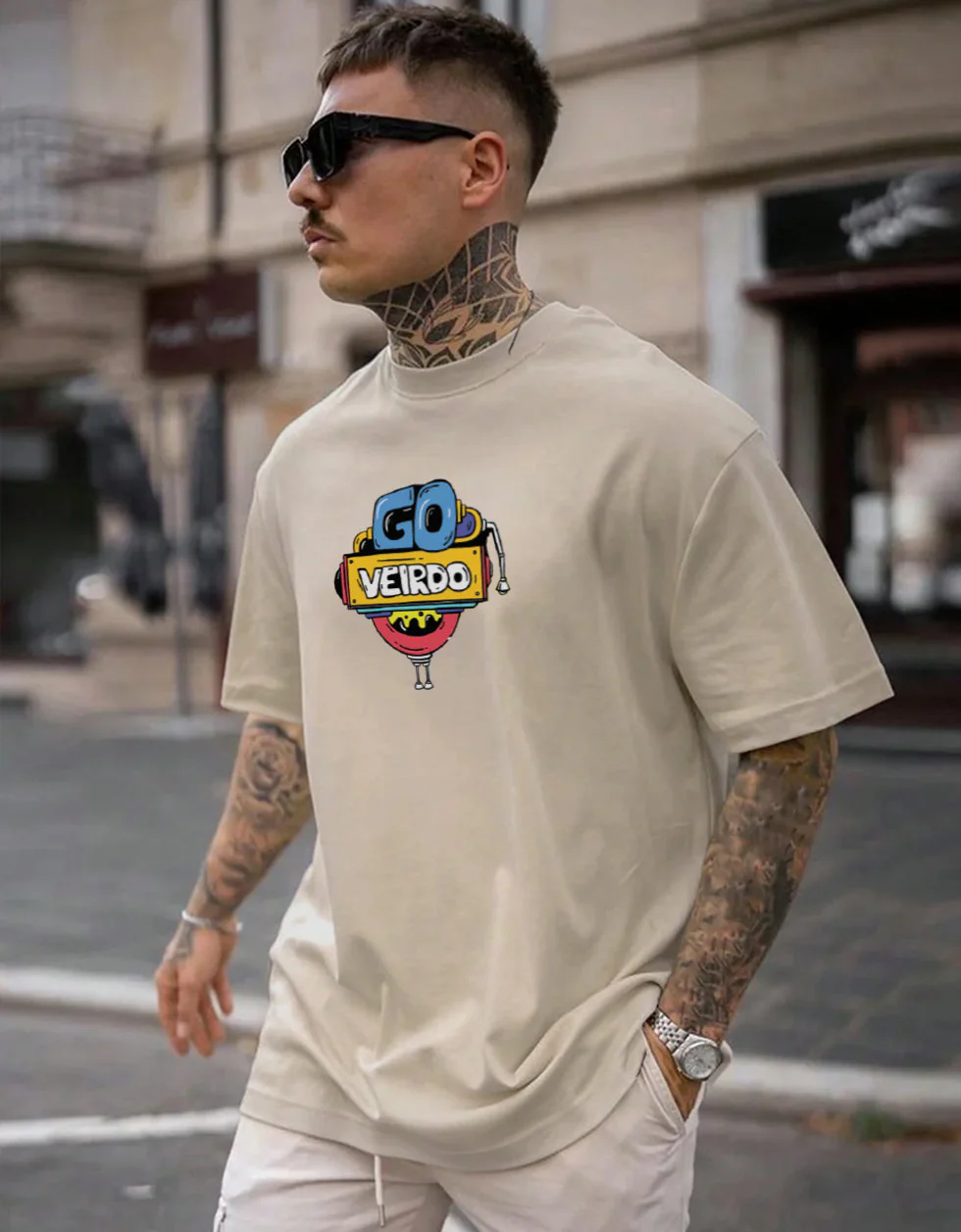 Oversized Back Graphic Printed T-shirt - Image 2