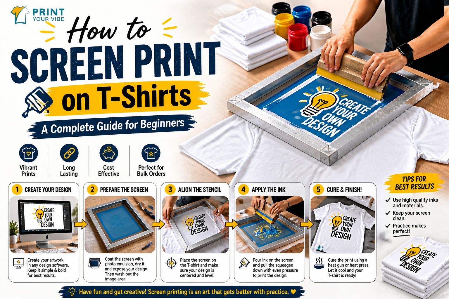 How to Screen Print on T-Shirts:
